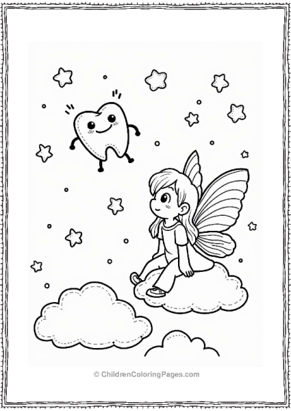 Tooth Fairy’s Dreamy Night Sky Free PDF Printable