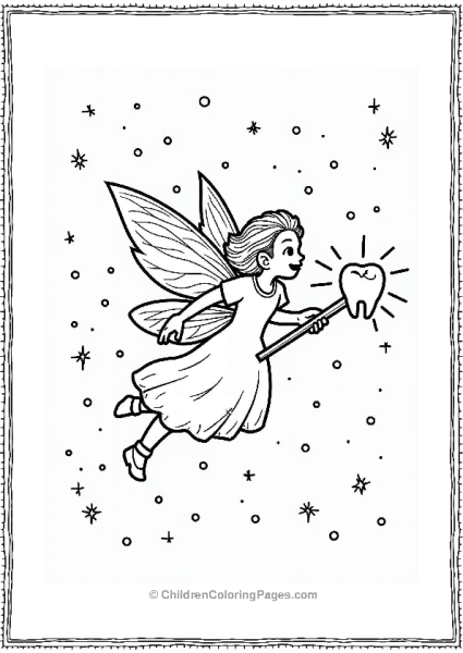 Tooth Fairy’s Starry Night Flight Free PDF Printable