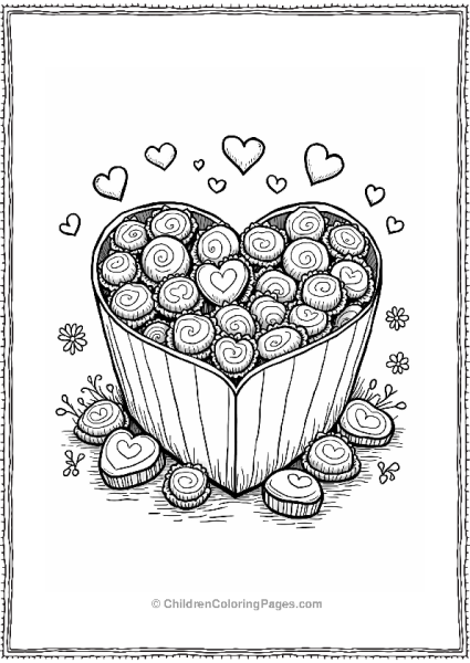 Valentine S Day Heart Shaped Candy Box Free PDF Printable