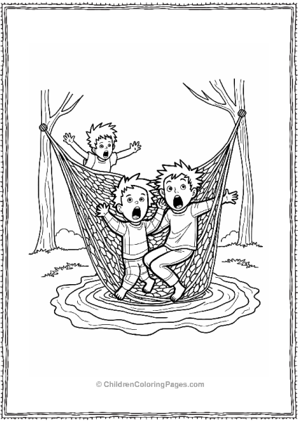 Wet Bandits Trapped In A Net Free PDF Printable