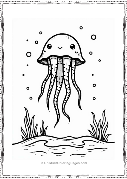 Whimsical Jellyfish Beneath The Waves Free PDF Printable