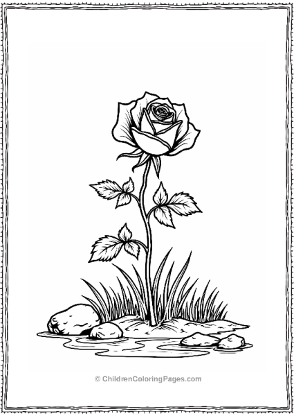 Wild Rose By A Gentle Stream Free PDF Printable