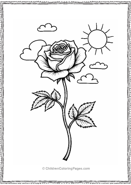 Wild Rose Under A Sunny Sky Free PDF Printable