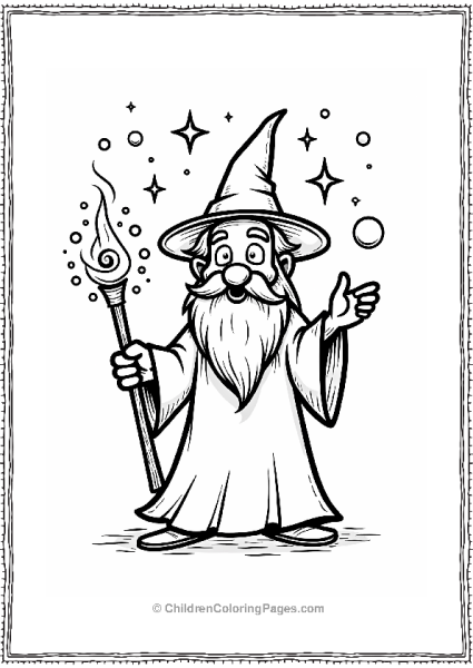 Wise Wizard Casting Spells Free PDF Printable