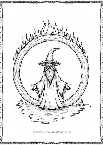 Wizard In A Circle Of Runes Free PDF Printable