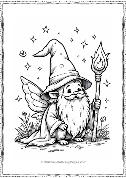 Wizard’s Familiar In A Whimsical Scene Free PDF Printable