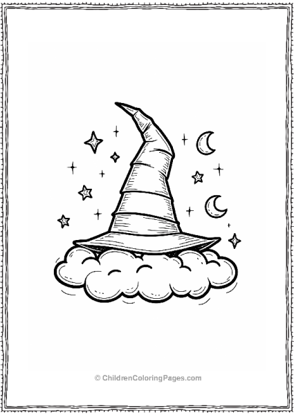 Wizard’s Hat On A Cloud Free PDF Printable