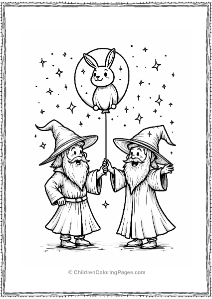 Wizard Creating Magical Illusions Free PDF Printable