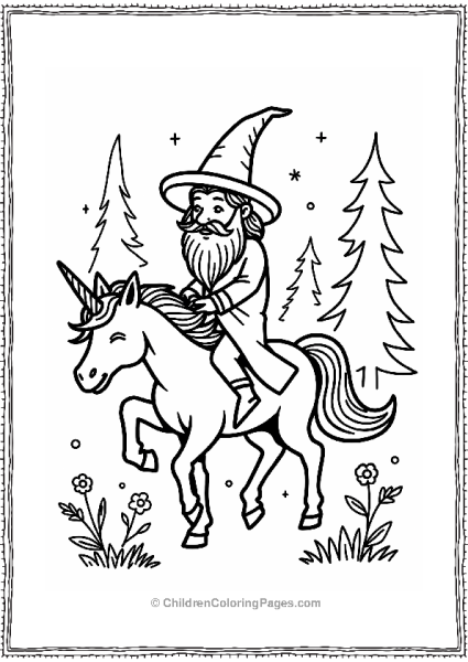 Wizard Riding Magical Creatures 1 Free PDF Printable