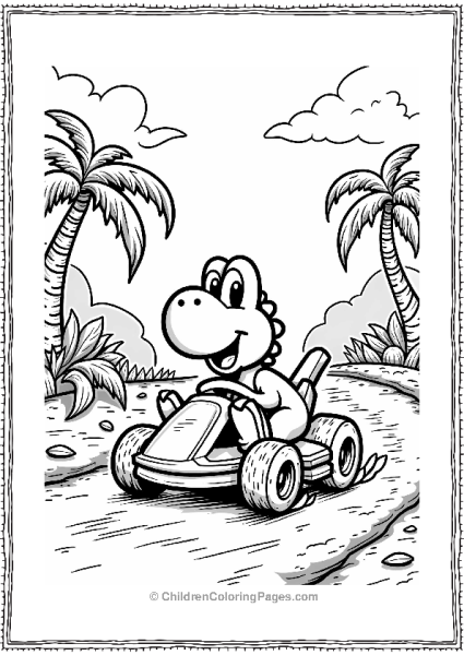 Yoshi’s Jungle Race In A Go Kart Free PDF Printable