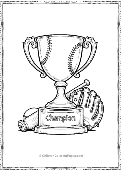 A Baseball Trophy Display Free PDF Printable