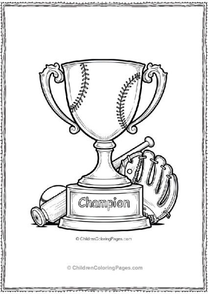 A Baseball Trophy Display Free PDF Printable