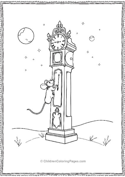 A Classic Depiction Of A Mouse Running Up A Tall Building Free PDF Printable