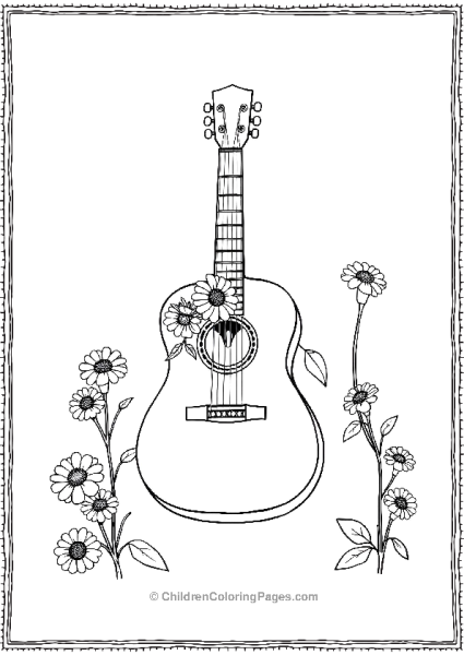 A Decorated Guitar Free PDF Printable