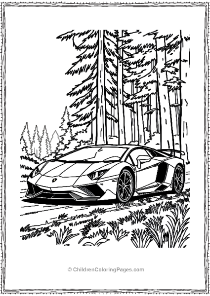 A Lamborghini Aventador LP 7804 Ultimae Driving Free PDF Printable