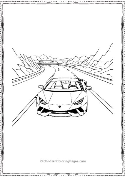 A Lamborghini Estoque Concept Car Free PDF Printable