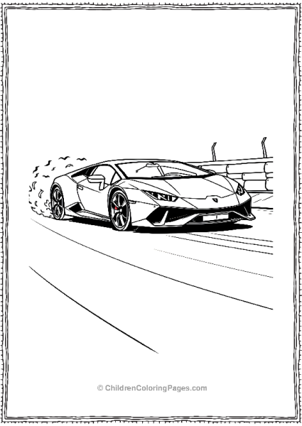 A Lamborghini Huracn Performante Drifting Free PDF Printable