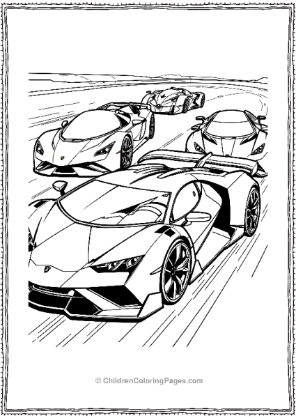 A Lamborghini Vision GT Racing Free PDF Printable