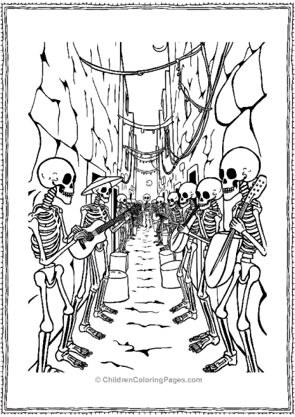 Coco A Narrow Alley Filled With Skeletons Free PDF Printable