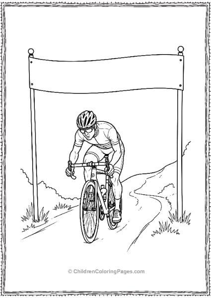 A Professional Cyclist In Full Gear Pedaling Scaled Free PDF Printable