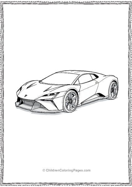 A Side View Of A Lamborghini Vision GT With Its Free PDF Printable