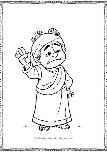 Abuelita Waving Hand In Coco Free PDF Printable