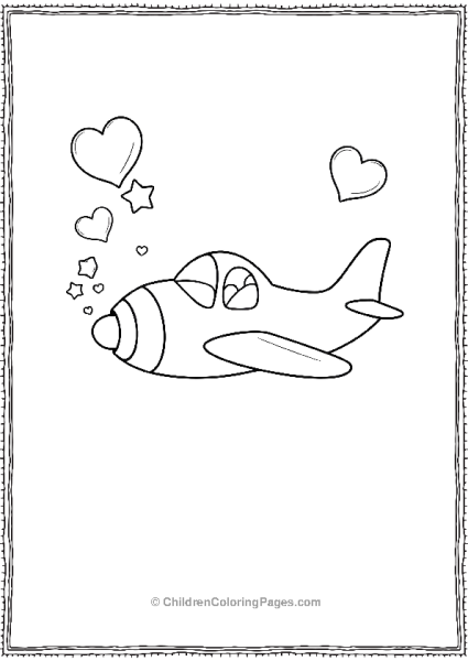 Airplane Blowing Bubbles Free PDF Printable