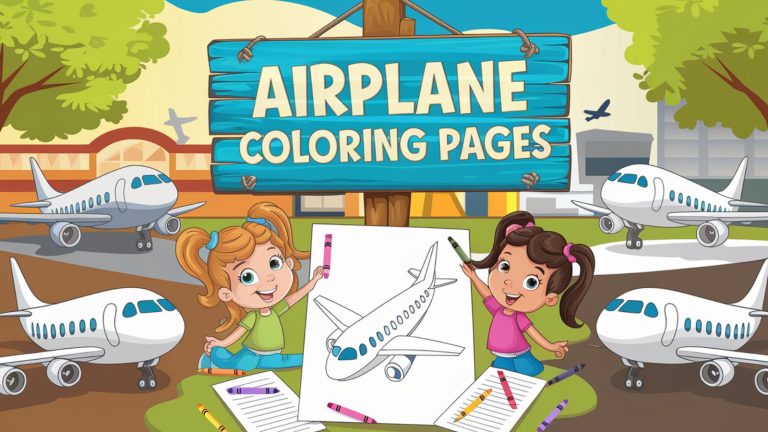 Airplane Coloring Pages