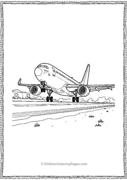 Airplane Landing Free PDF Printable