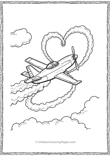 Airplane Performing Tricks At An Airshow Free PDF Printable