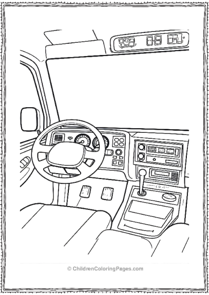 Ambulance Dashboard With Switches Free PDF Printable