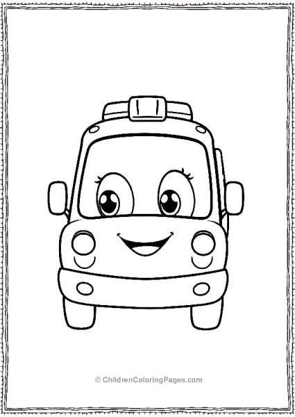 Ambulance Smiling Free PDF Printable