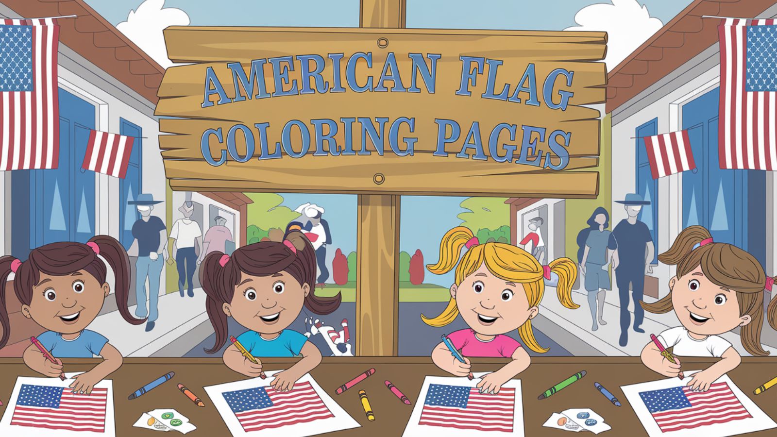 American Flag Coloring Pages – Download Free Printable PDFs 🇺🇸