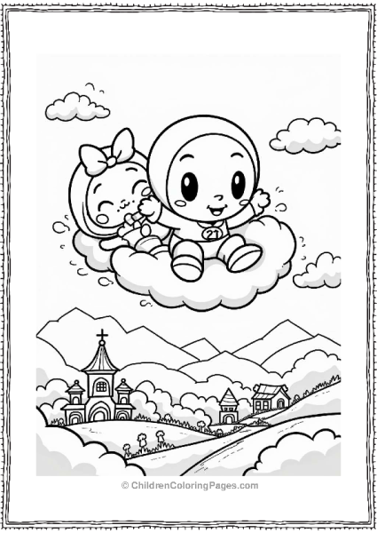 Anpanman And Friends In The Sky Free PDF Printable