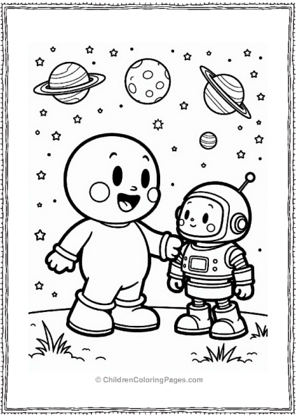 Anpanman And The Space Robot Free PDF Printable