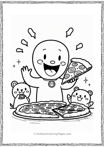 Anpanman At Pizza Party Free PDF Printable