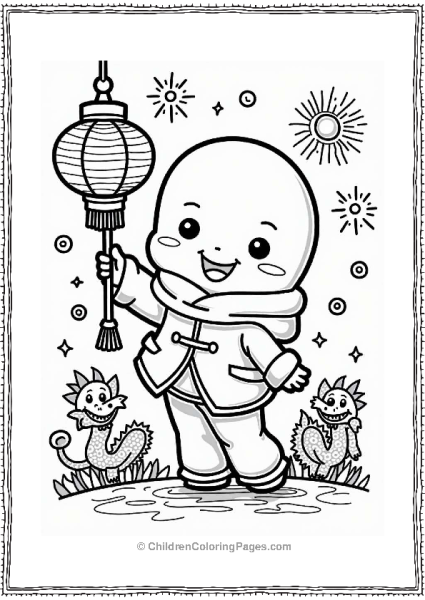 Anpanman Celebrating Chinese New Year Free PDF Printable