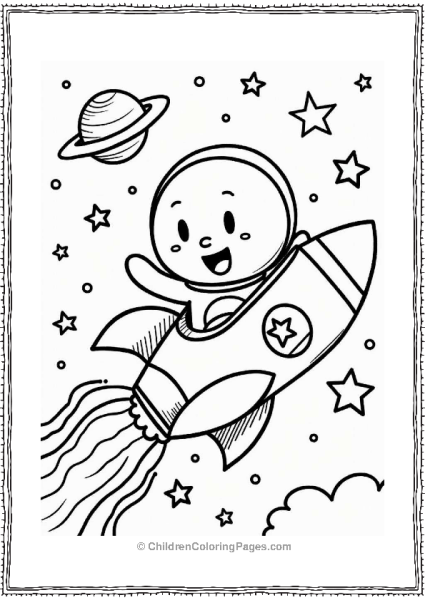 Anpanman In A Rocket Ship Free PDF Printable