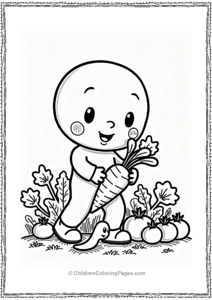 Anpanman In The Vegetable Garden Free PDF Printable