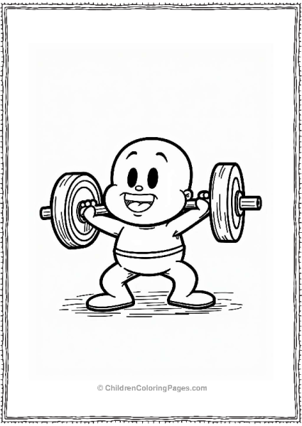 Anpanman Lifting Weights With Currypanman Free PDF Printable