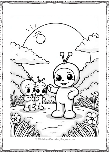 Anpanman Meets Friendly Aliens Free PDF Printable