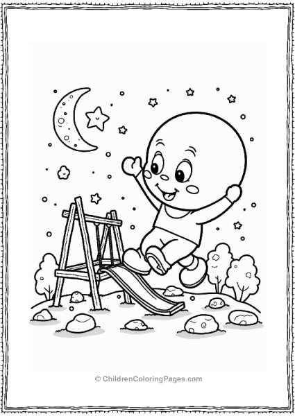 Anpanman On The Lunar Playground Free PDF Printable