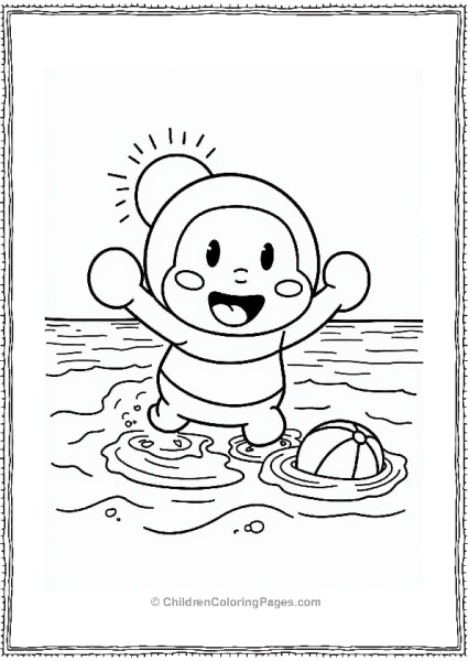 Anpanman Saves The Day At The Beach Free PDF Printable