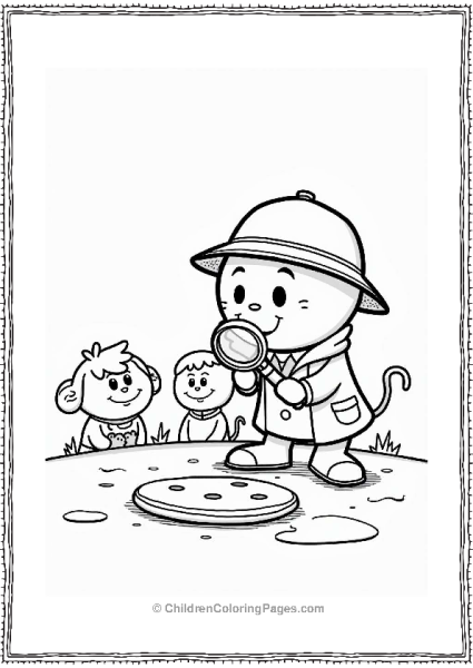 Anpanman The Detective Examining A Cookie Free PDF Printable