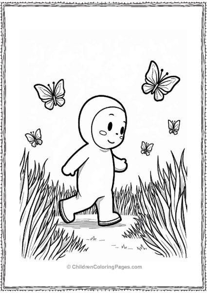 Anpanman Walking In A Meadow Free PDF Printable