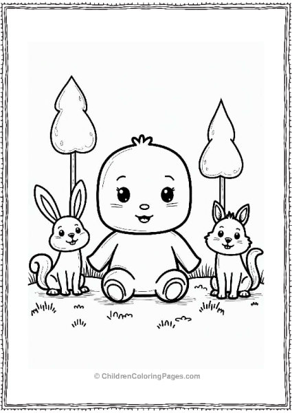 Anpanman With Forest Animals Free PDF Printable