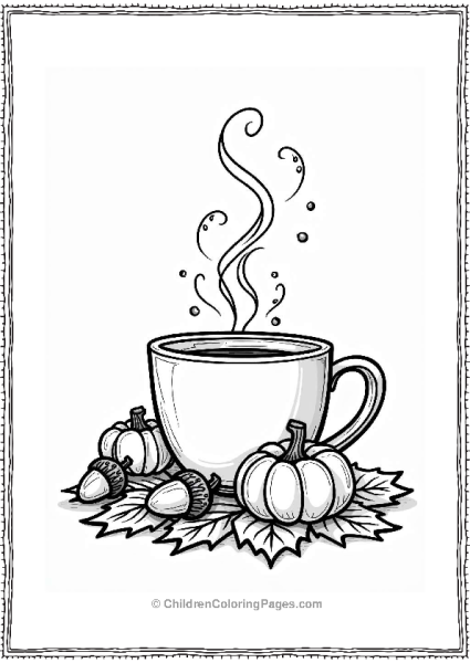 Autumn Spice Mocha In A Cozy Setting Free PDF Printable