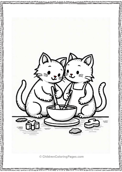 Baking Cats In The Kitchen Free PDF Printable