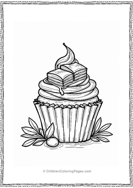 Baklava Cupcake Design Free PDF Printable