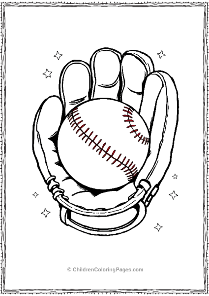 Baseball Glove Scaled Free PDF Printable